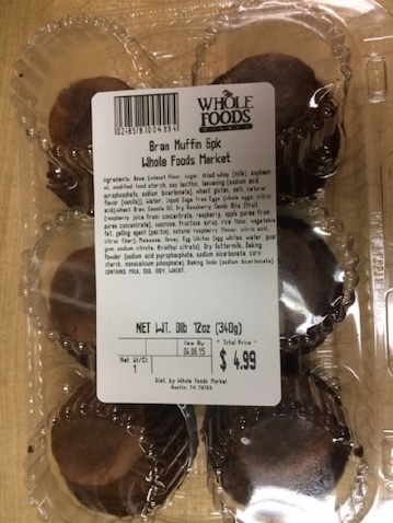 Whole Foods Market's Southwest Region Recalls Bran Muffin Six Packs Due To Undeclared Egg And Milk